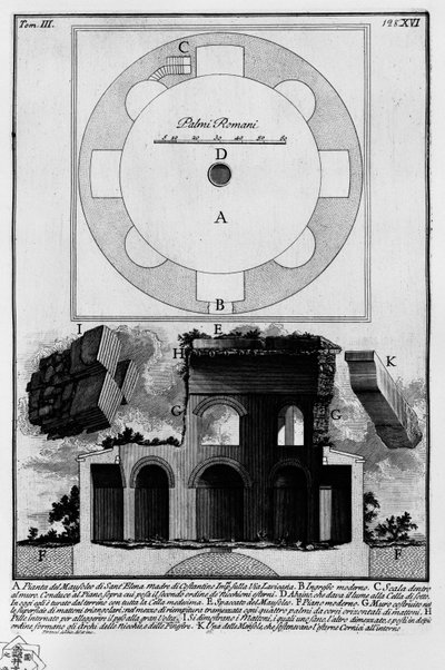Mausoleum af Helena af Giovanni Battista Piranesi